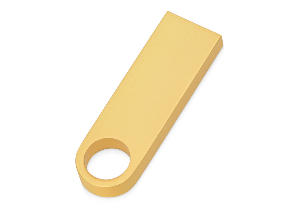 USB 2.0-флешка на 8 Гб с мини чипом и круглым отверстием, золотистыйй-1