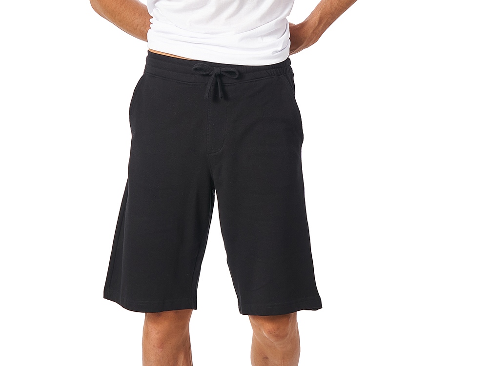 Мужские шорты из френч терри Warsaw 220гр, черный-1