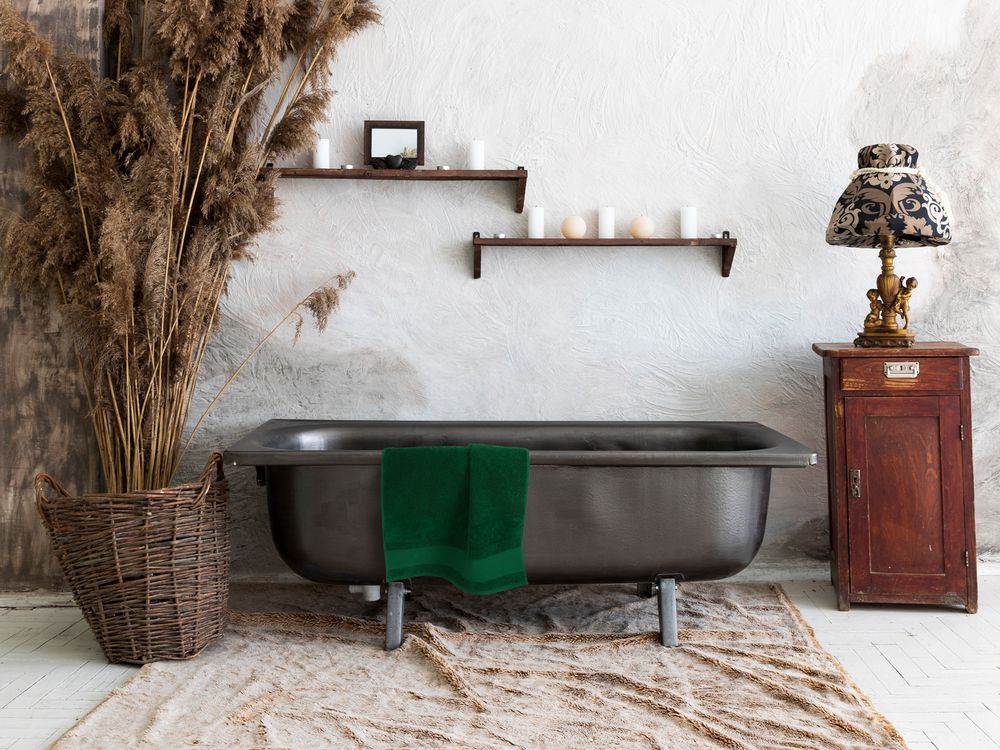 Полотенце Molan, среднее, темно-зеленое-3