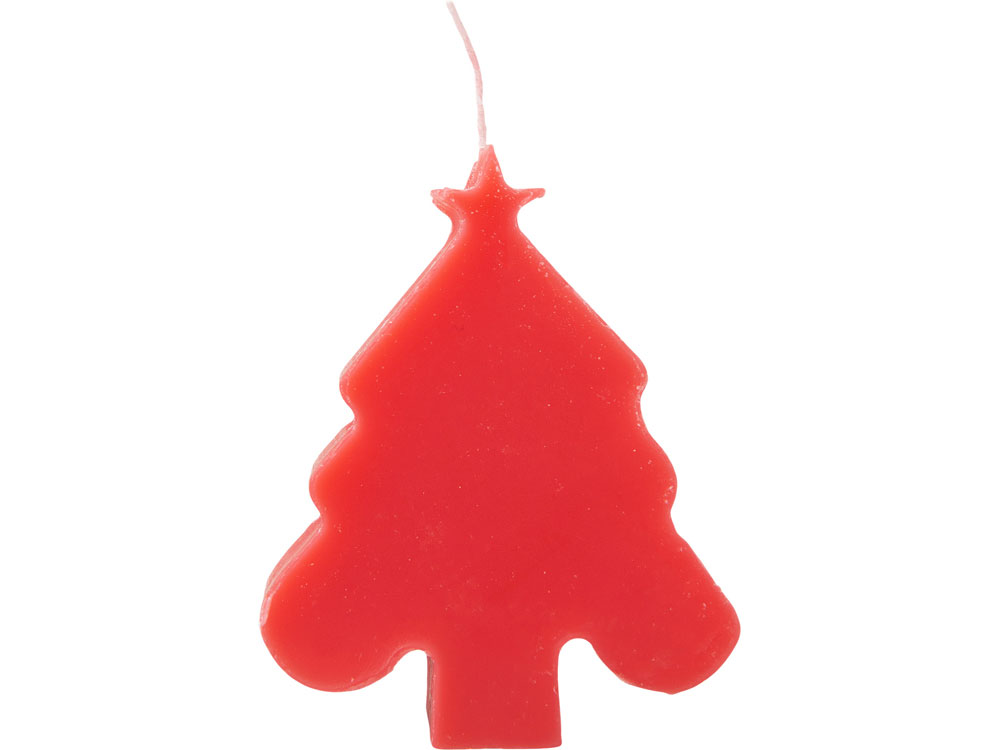 Свеча Елочка, красный-2
