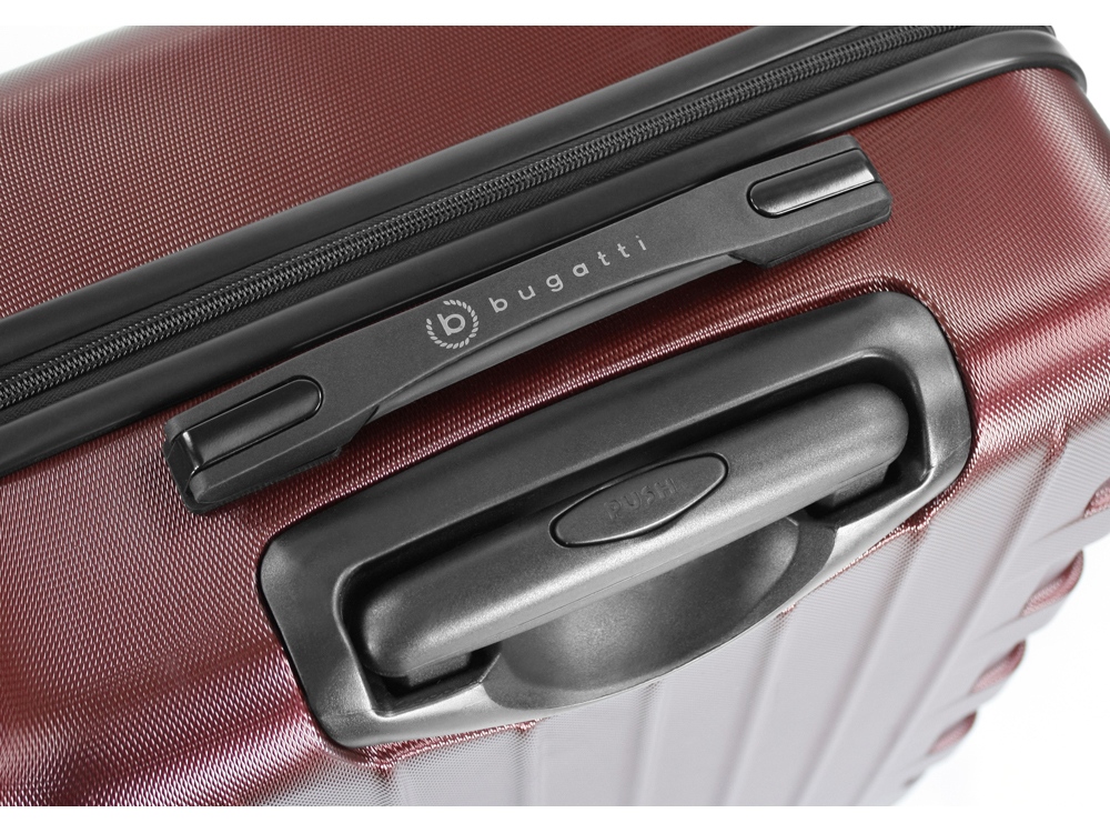 Чемодан BUGATTI ГАЛАТЕЯ | GALATEA, бордовый, поликарбонат / АБС-пластик, 46х27,5х67 см, 65 л-3