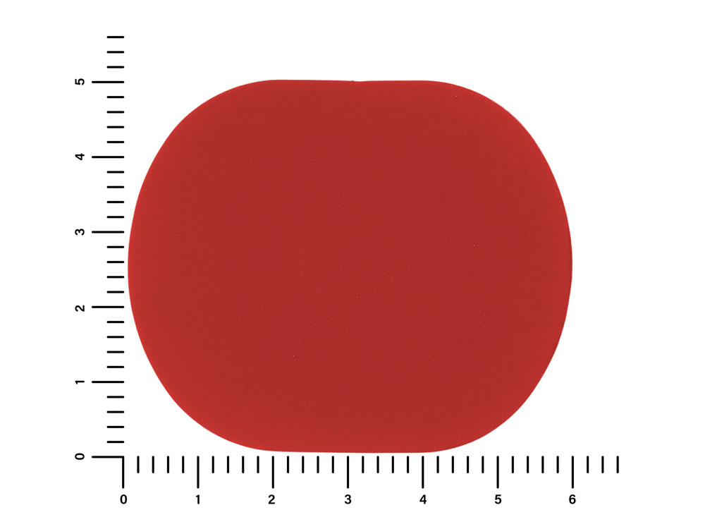 ПАТЧ ОВАЛ soft-touch (красный) 6,0 х 5,0 см-1