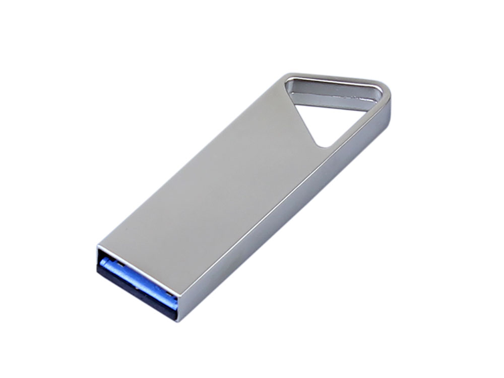 USB 2.0-флешка на 16 Гб с мини чипом, компактный дизайн, отверстие треугольной формы для цепочки-1