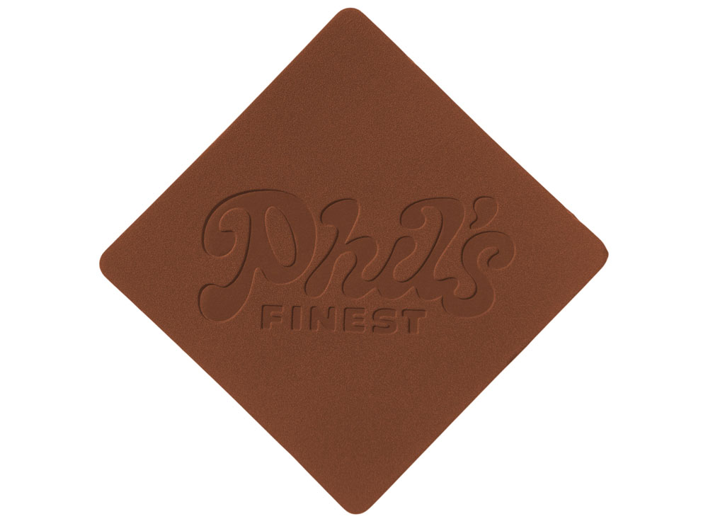 ПАТЧ РОМБ nubuk (коричневый ) 7,6 х 7,6 см-2