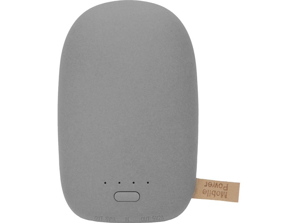 Внешний аккумулятор в форме камня Stone, 10400 mAh, серый-2