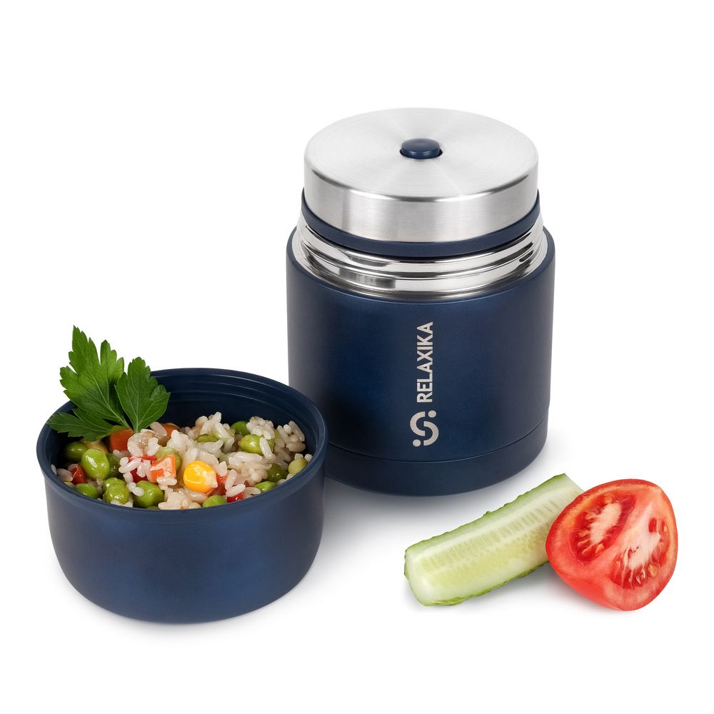Термос для еды Relaxika 500, темно-синий-3