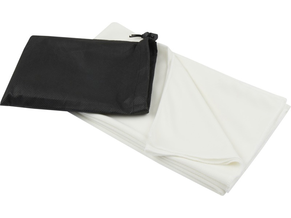 Lucas спортивное полотенце из переработанного полиэстера 70х140 см - Белый-0