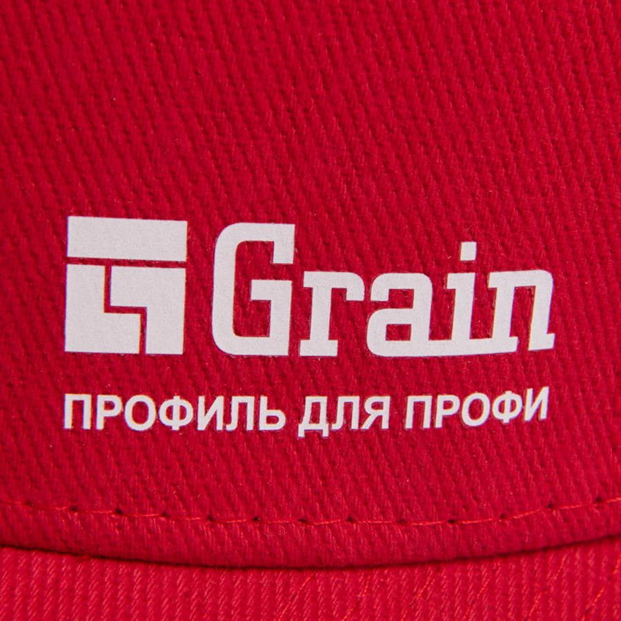 Бейсболка PILOT, 6 клиньев, металлическая застежка, красный-6