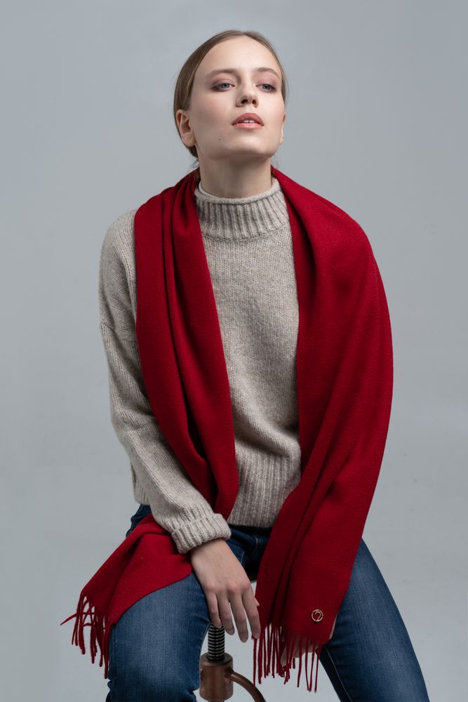 Шарф Graceful, красный-9