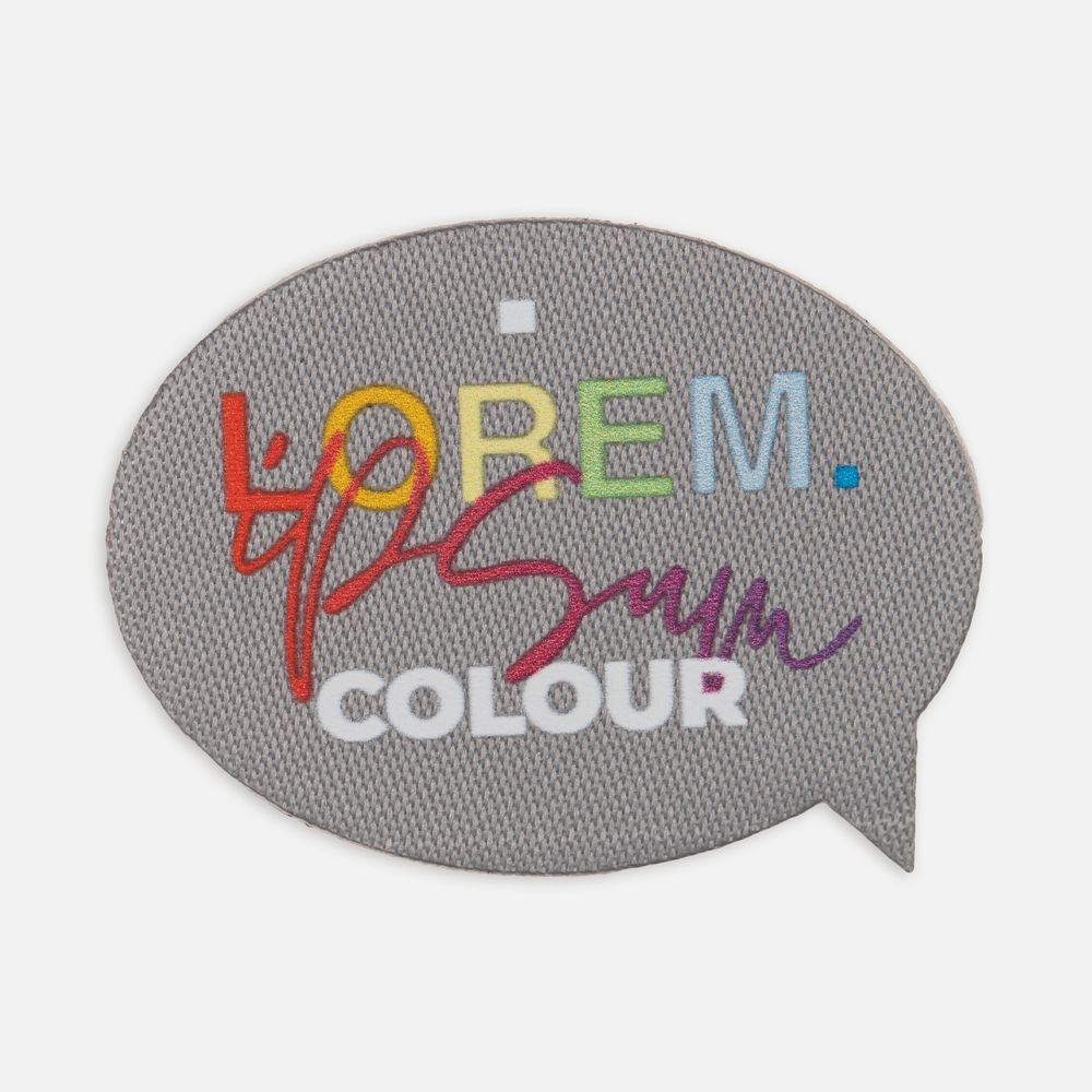 Наклейка тканевая Lunga Bubble, M, серая-2