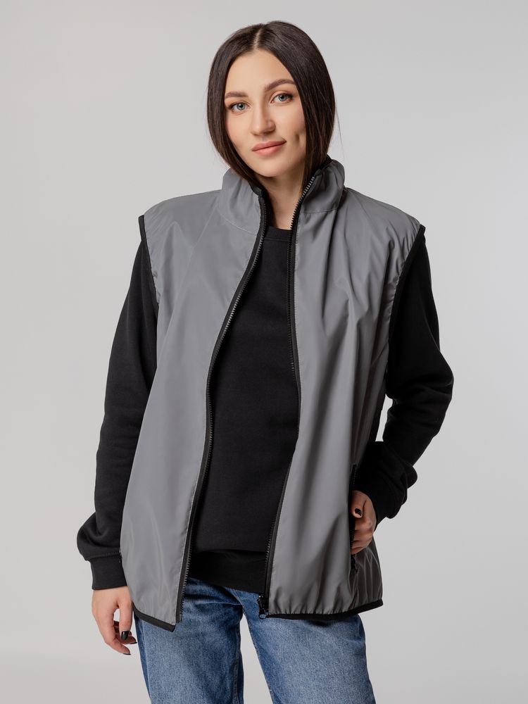 Жилет двусторонний Manifest из светоотражающей ткани, серый-7