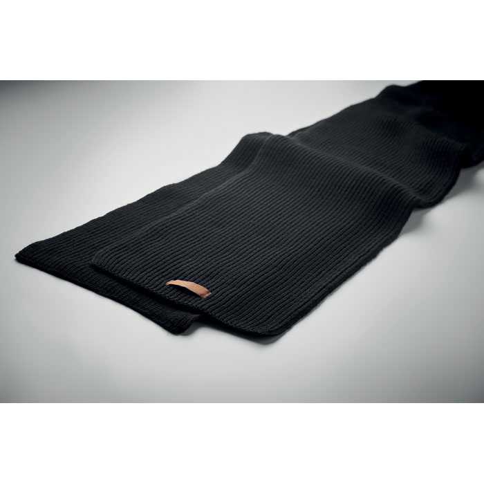 Шапка, шарф и перчатки, черный-2