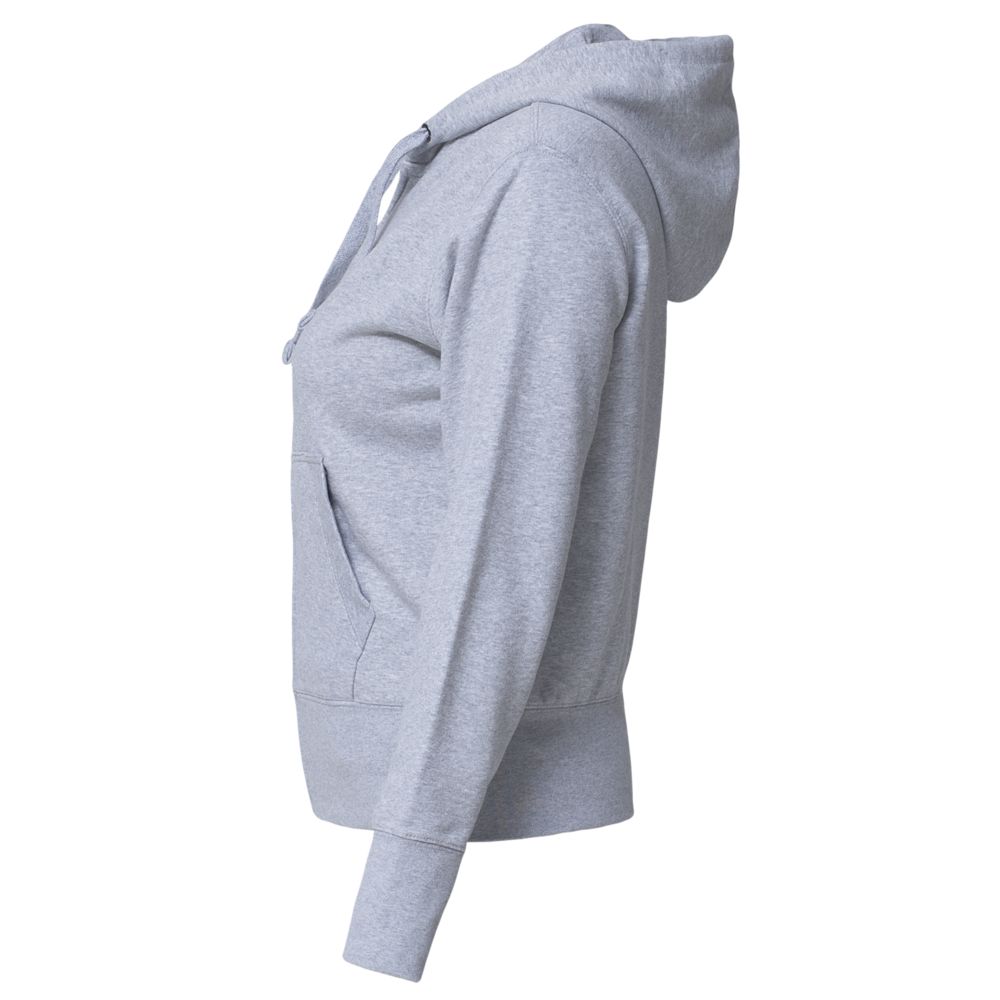 Толстовка женская Hooded Full Zip серый меланж-1