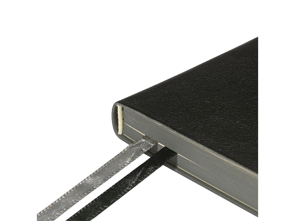 Ежедневник недатированный А5 Boston, черный (серый обрез)-2