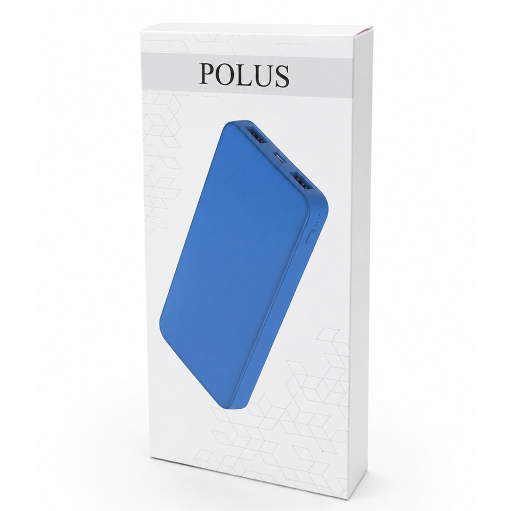 Внешний аккумулятор Polus, Светло-синий.-5