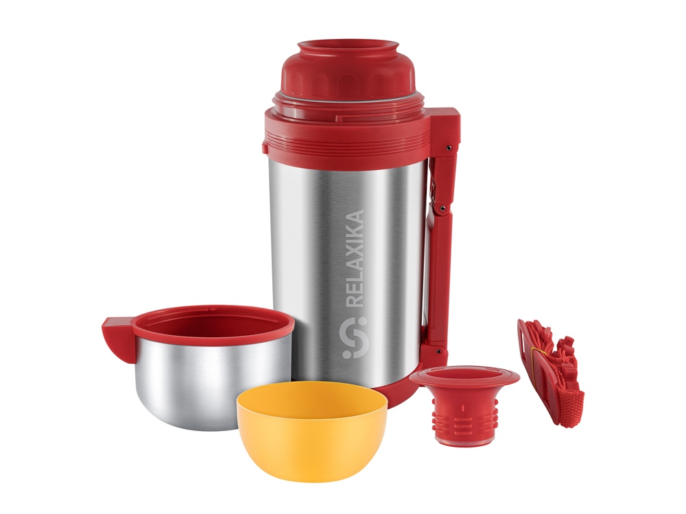 Термос универсальный (для еды и напитков) Relaxika 201, 1200 мл, стальной-8