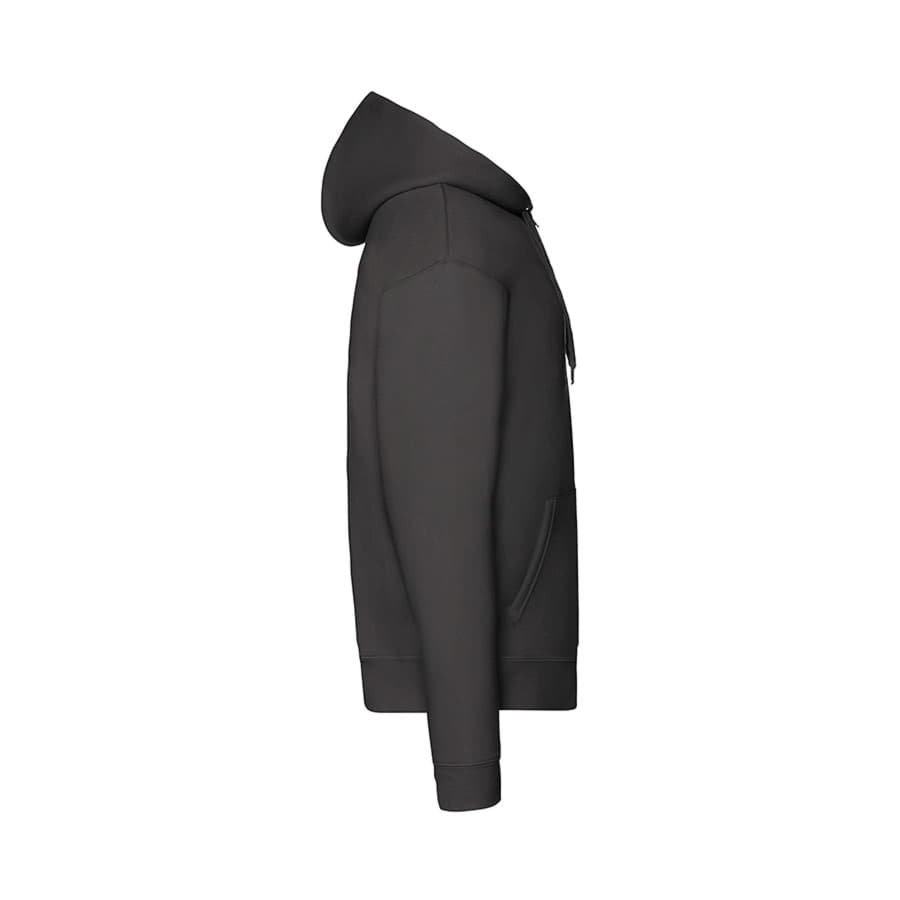 Толстовка с начесом PREMIUM HOODED SWEAT JACKET 280, черный-3