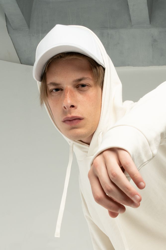 Бейсболка C1, белая-3