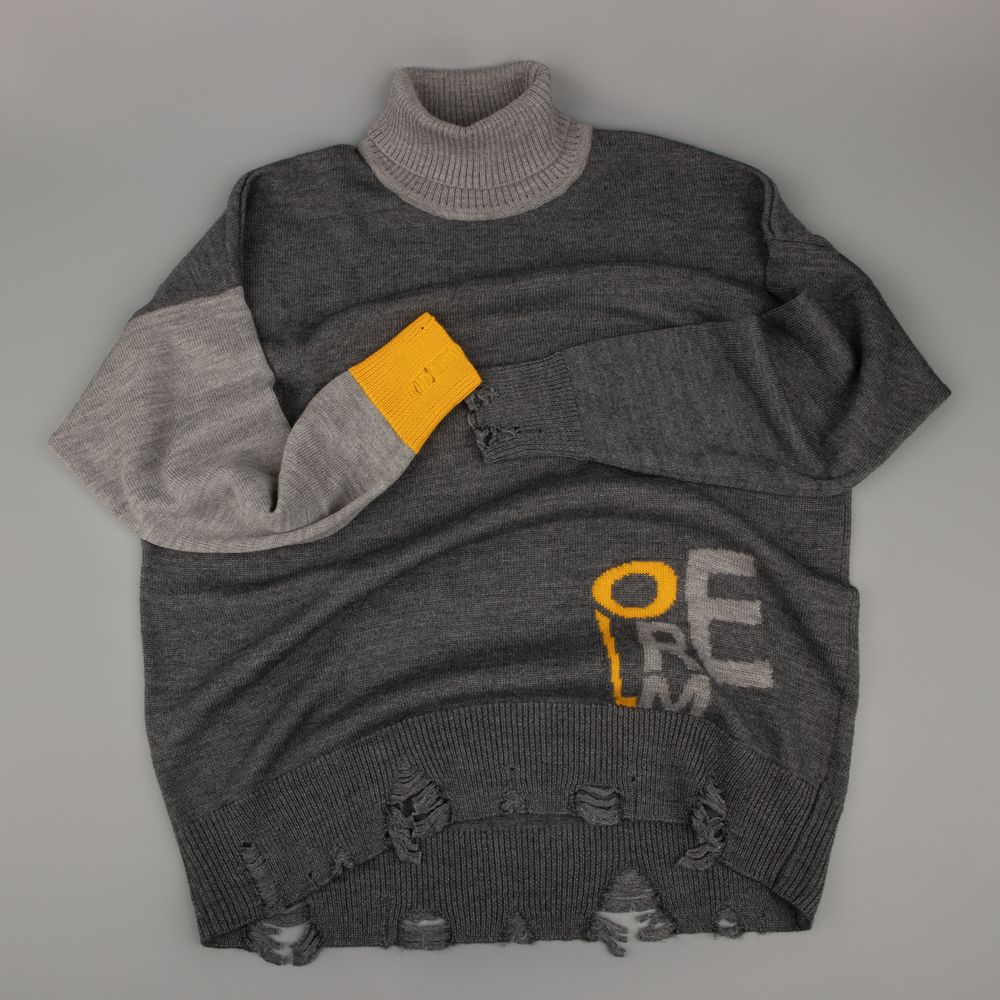 Свитер оверсайз Tricksy Net Grunge на заказ, полушерсть-3