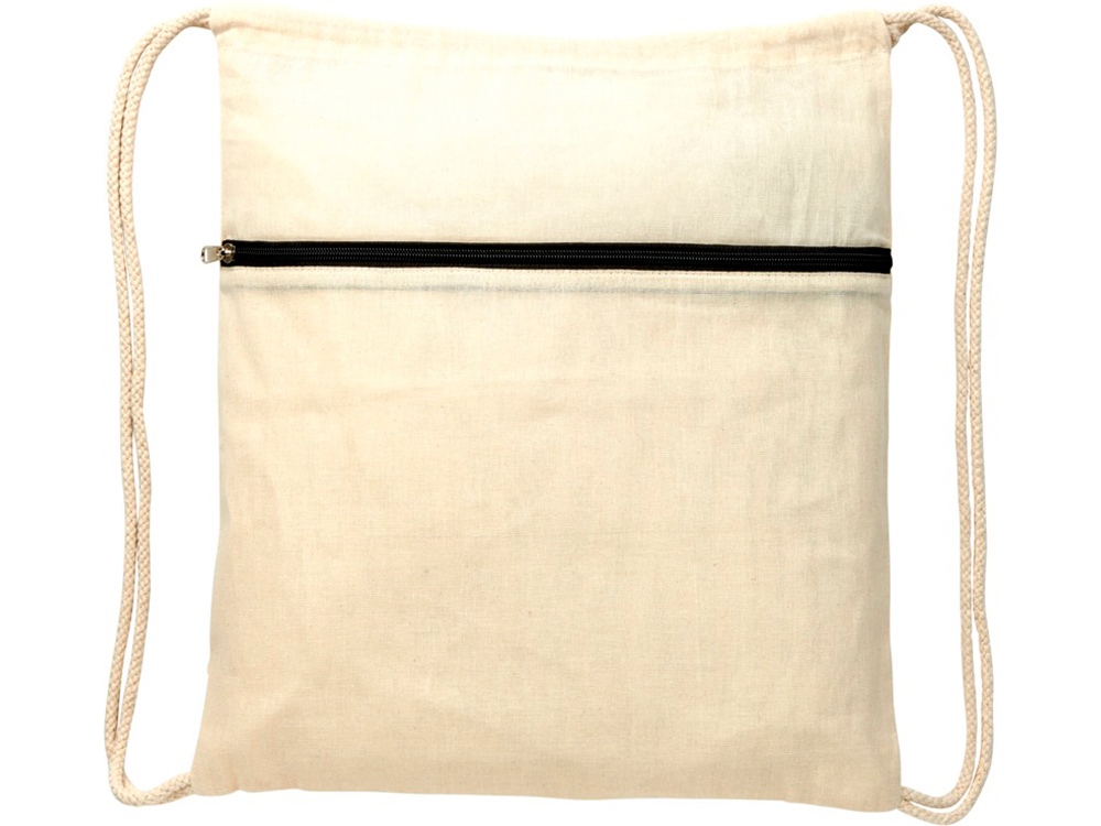 Рюкзак Oregon на молнии с кулиской, натуральный/черный-3