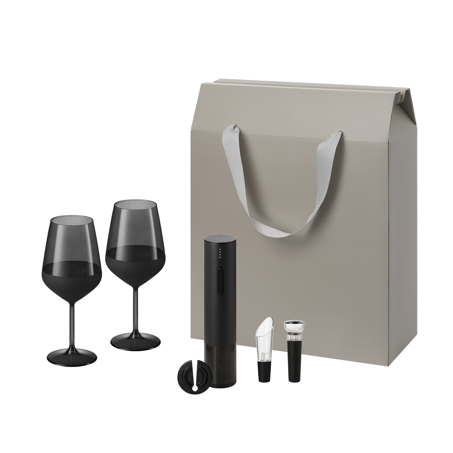 Подарочный набор Black Edition, Sacramento (2 бокала + набор для вина)-0