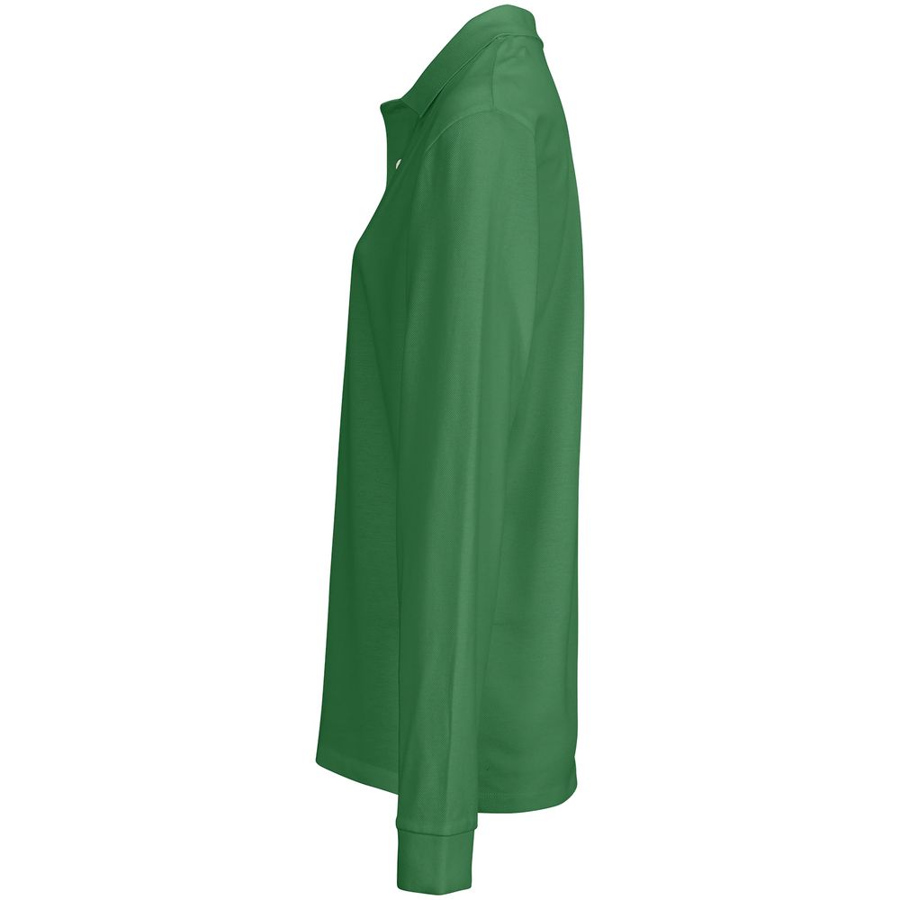 Рубашка поло унисекс с длинным рукавом Pacific LSL, ярко-зеленая-2