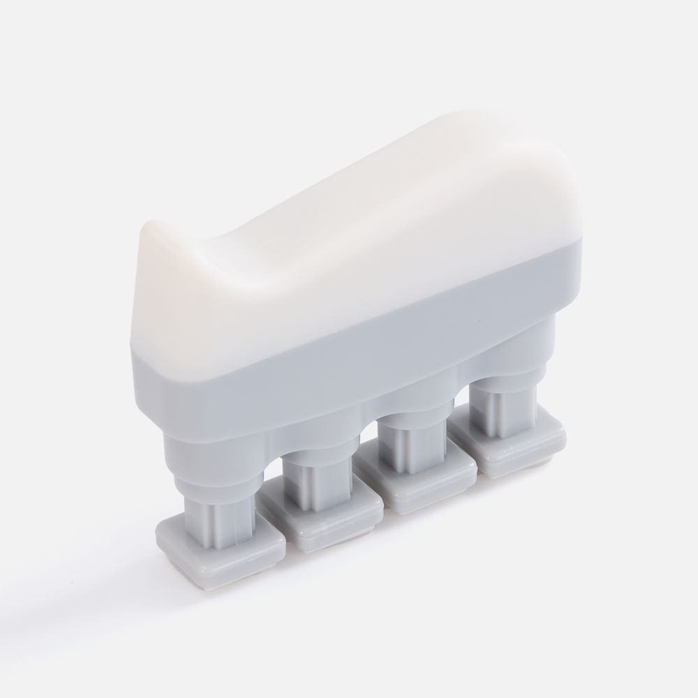 Эспандер кистевой FingerTap, серый с белым-0