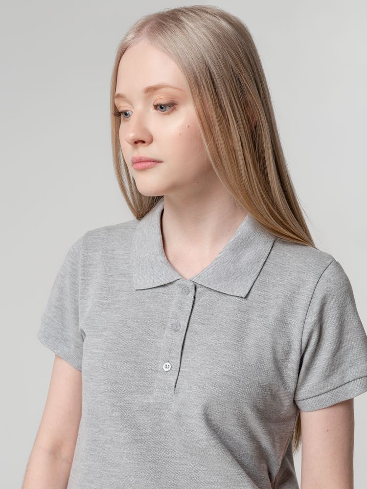 Рубашка поло женская Virma Lady, серый меланж-4