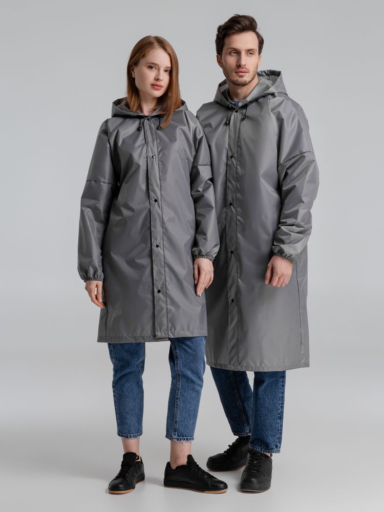 Дождевик со светоотражающими элементами Rainman Blink, серый-7