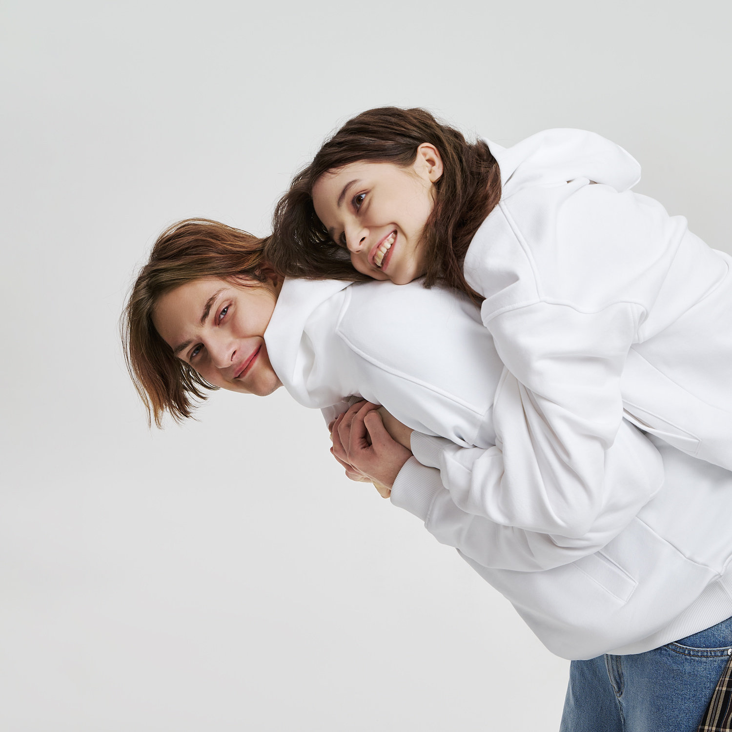 Худи оверсайз унисекс Фьюжн (Fusion), белый-11