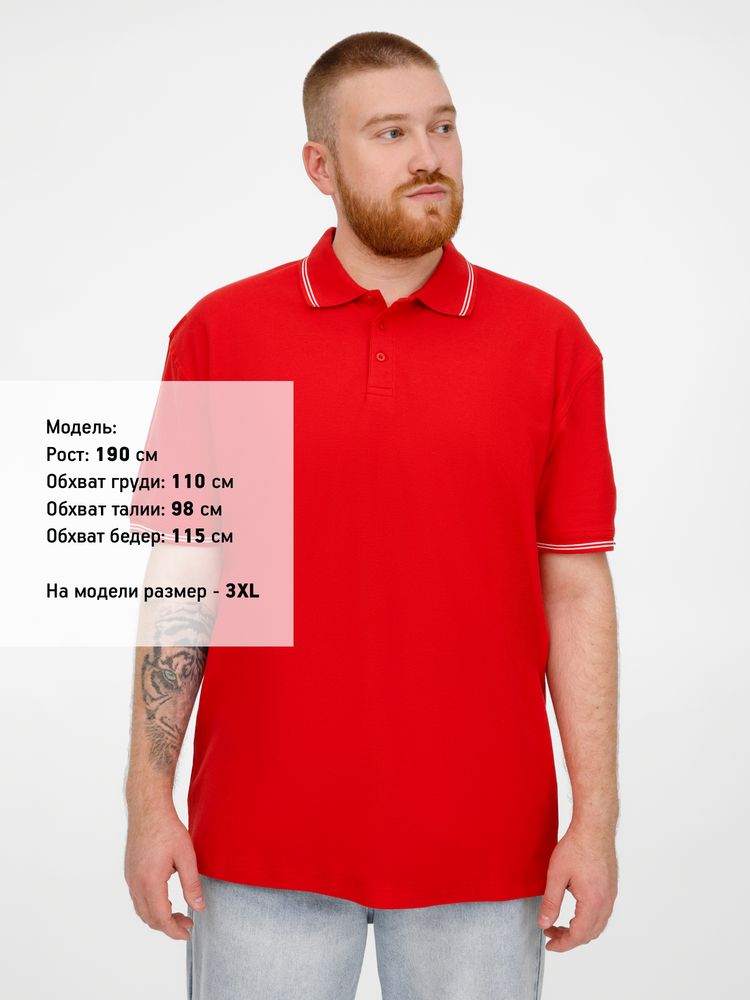 Рубашка поло Virma Stripes, красная-7