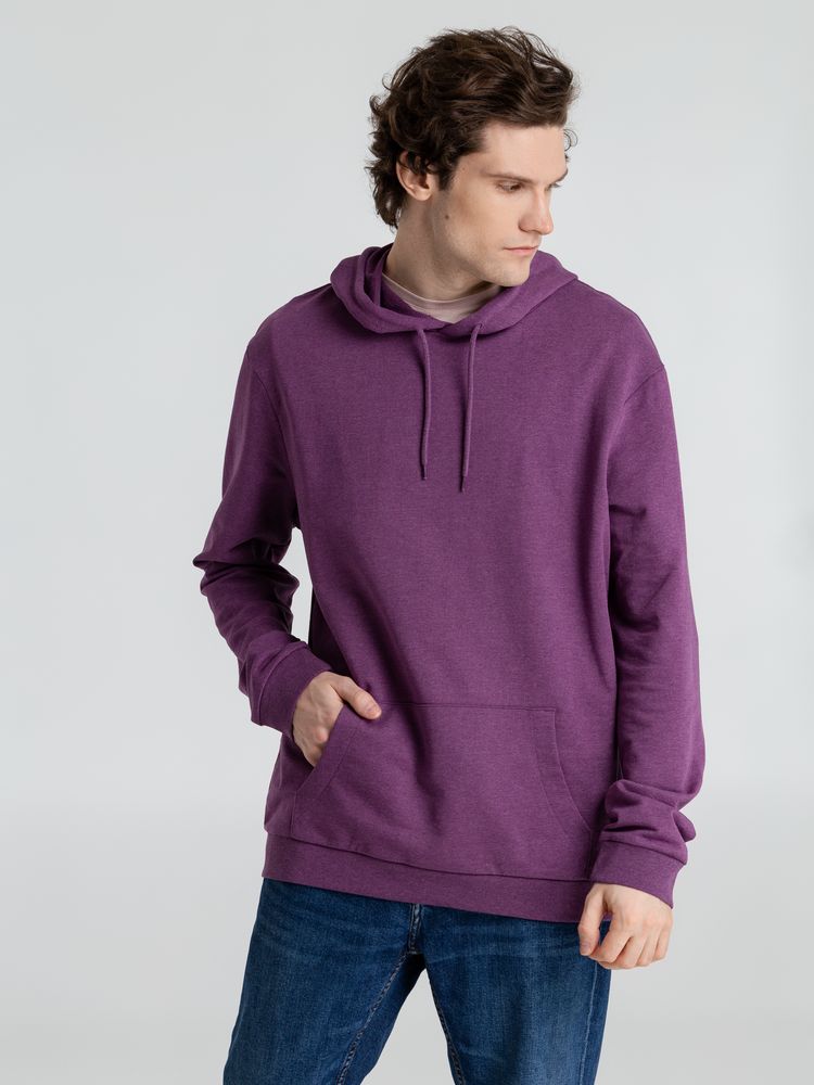 Толстовка с капюшоном унисекс Hoodie, фиолетовый меланж-5