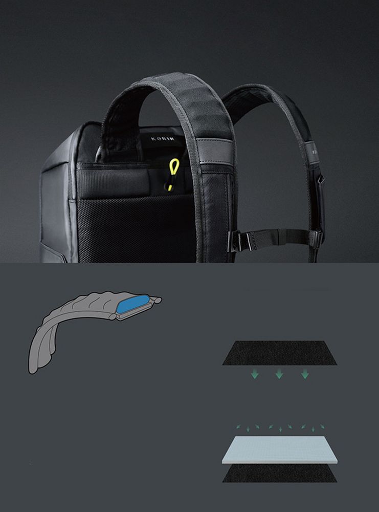 Рюкзак FlipPack, черный с зеленым-10