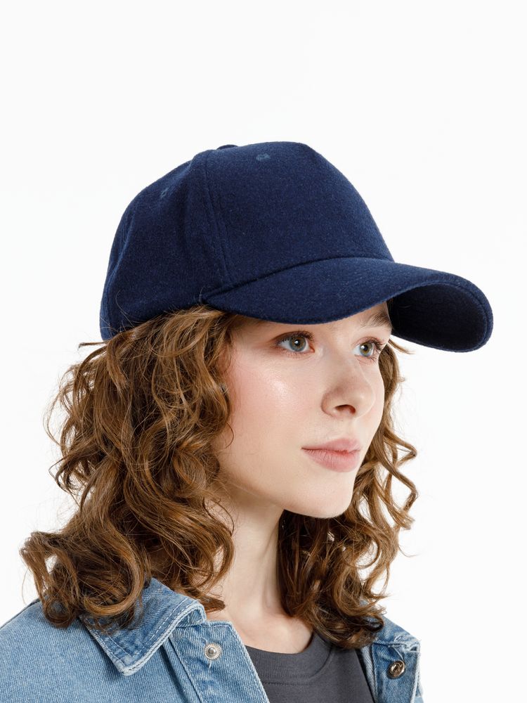 Бейсболка Woolridge, темно-синяя-6