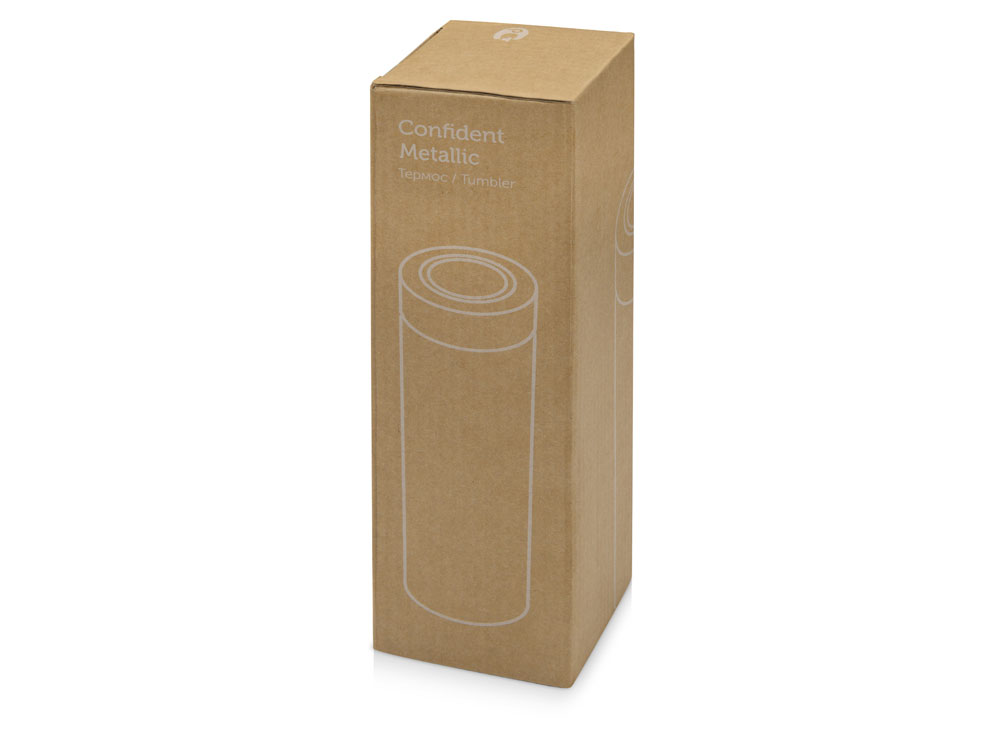 Термос Confident Metallic 420мл, серебристый-9