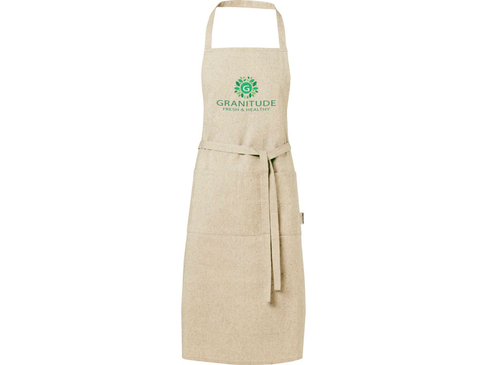 Pheebs 200 g/m2 recycled cotton apron, натуральный-3