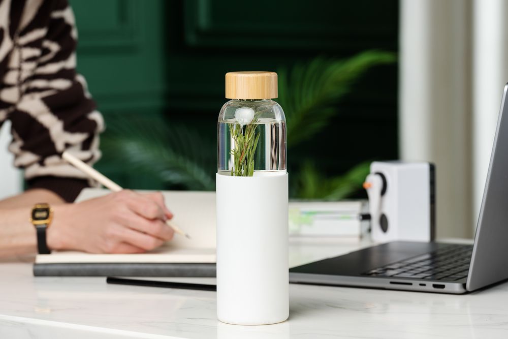 Бутылка для воды Onflow, белая-3