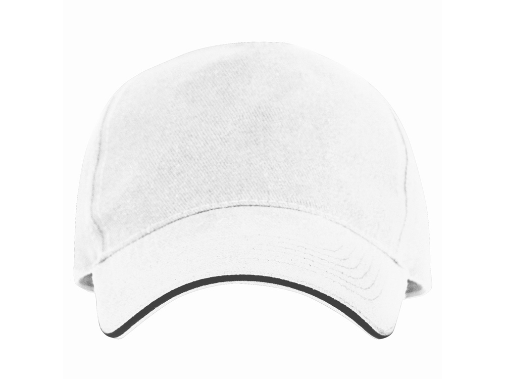 Бейсболка Eris унисекс, белый/черный-2