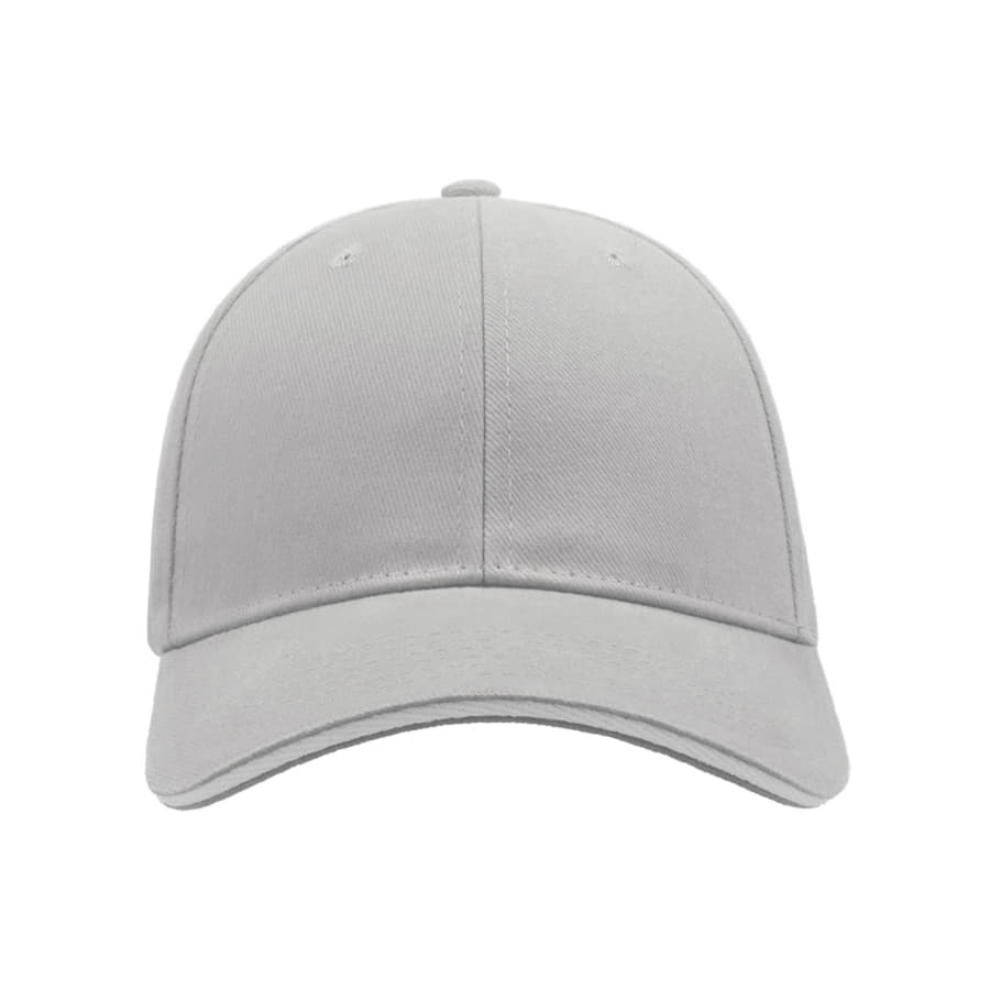 Бейсболка LIBERTY SANDWICH, 6 клиньев, сэндвич, металлическая застежка, светло-серый, белый-3
