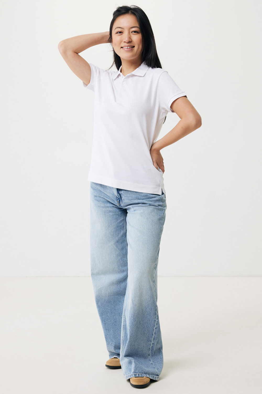 Женская рубашка поло Iqoniq Yosemite из переработанного хлопка-пике, унисекс, 220 г/м²-6