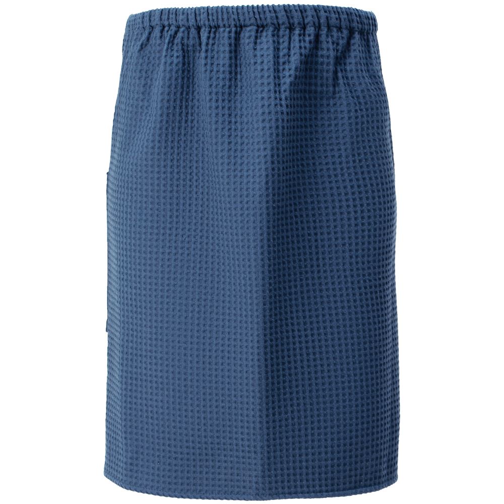 Килт вафельный мужской Onsen, темно-синий, единый размер-1