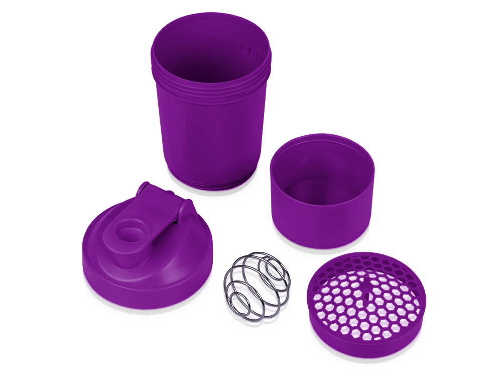 Шейкер для спортивного питания Level Up, фиолетовый-3