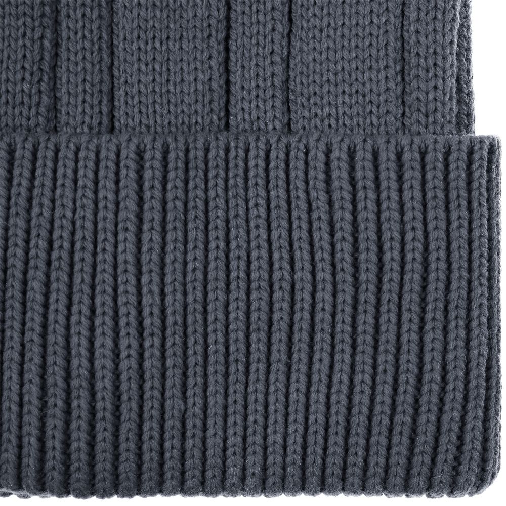 Шапка Knit Beat, серая (графит)-2