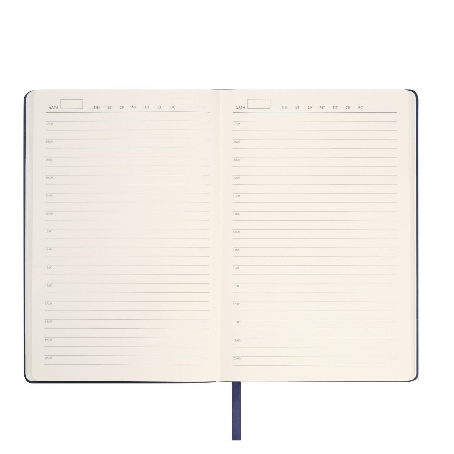 Ежедневник Стар (Star) недатированный, синий (с упаковкой, со стикерами)-9