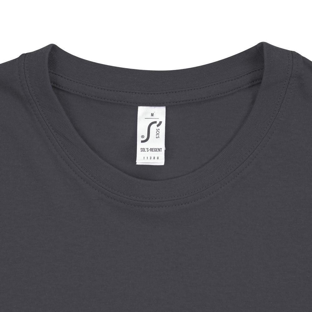 Футболка унисекс Regent 150, темно-серая (графит)-3