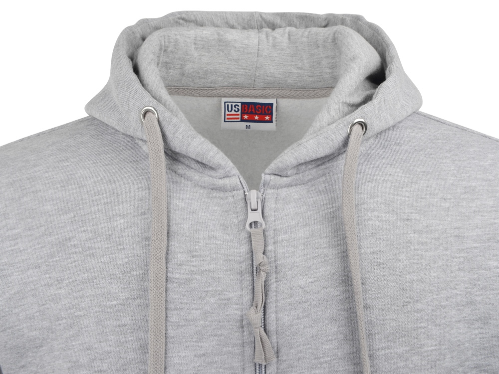 Толстовка на молнии Perform мужская, серый меланж-3