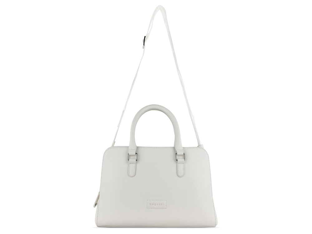 Сумка женская BUGATTI Elsa, белая, воловья кожа/полиэстер, 32х13х22 см-2