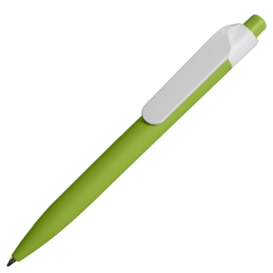 Ручка шариковая N16 soft touch, зеленое яблоко-0