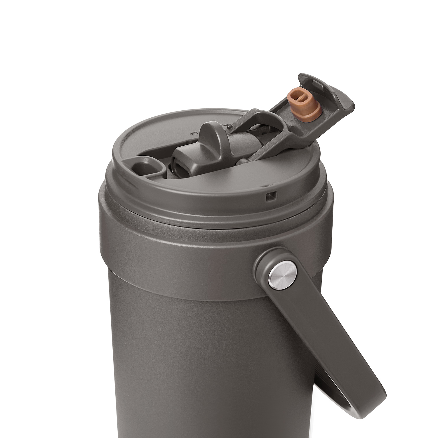 Термокружка вакуумная Соло (Solo), серая-5