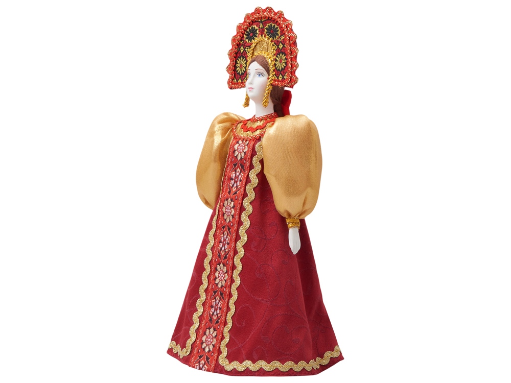 Подарочный набор: кукла фарфоровая, чай Малина с мятой, красный-16